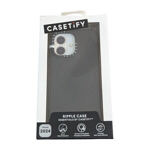 Oo6N CASETiFY Essentials Ripple Case w/ Magsafe for iPhone 16 In‎ Black, New